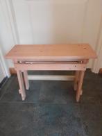 tafeltje 56,5 x 21 x 42 hoog en bureaustoel blauw als nieuw, Minder dan 55 cm, Zo goed als nieuw, Rechthoekig, Ophalen