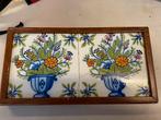 Vintage Tableau met Bloemenmotief, Antiek en Kunst, Antiek | Wandborden en Tegels, Ophalen of Verzenden
