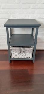 Bijzettafeltje/nachtkastje leisteengrijs, Huis en Inrichting, Tafels | Bijzettafels, Ophalen, Minder dan 45 cm, Minder dan 55 cm