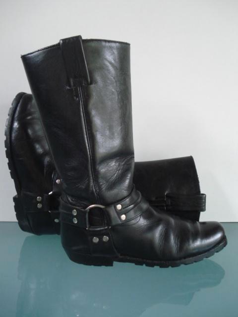 Tony Mora bikerboots zwart leer 37 | Gratis verzenden, Kleding | Dames, Schoenen, Zo goed als nieuw, Hoge laarzen, Zwart, Verzenden