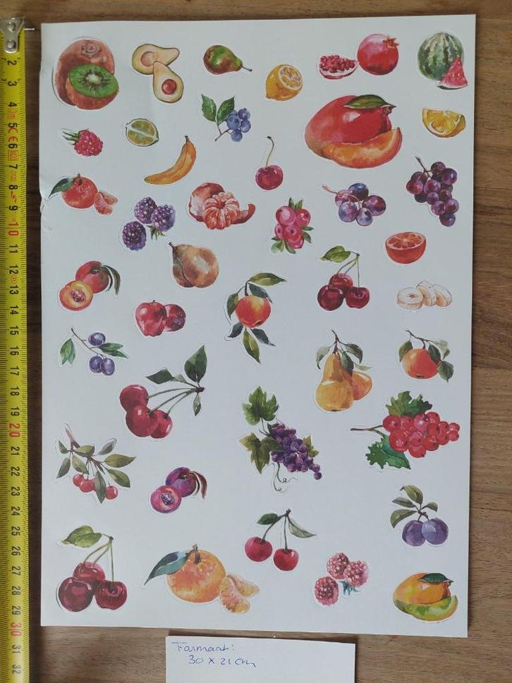 Diecuts Fruit, Hobby en Vrije tijd, Scrapbooking, Nieuw, Ophalen