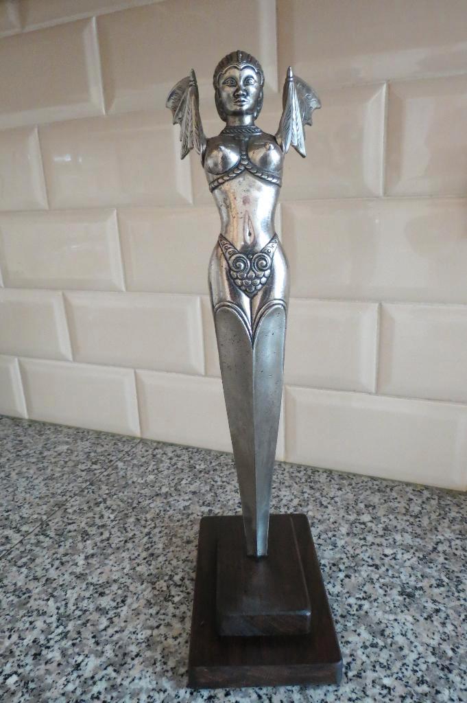 Art Deco beeld, Antiek en Kunst, Antiek | Koper en Brons, Koper, Ophalen of Verzenden