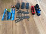 Lego locomotief, wagon, rails en motor, Gebruikt, Ophalen of Verzenden, Lego
