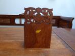 Vintage houten bakje, postbakje, Ophalen of Verzenden