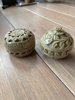 Speksteen potjes, Ophalen of Verzenden, Zo goed als nieuw