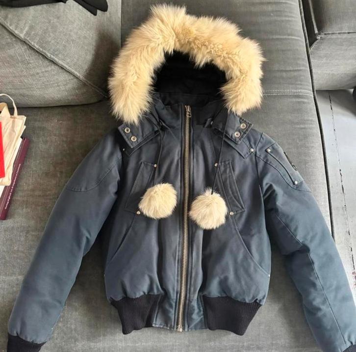Moose knuckles jas, Kleding | Heren, Jassen | Winter, Zo goed als nieuw, Maat 46 (S) of kleiner, Zwart, Ophalen of Verzenden