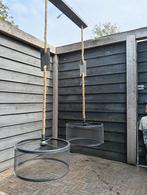 Industriële Hanglampen met Touw, Ophalen, Gebruikt, 50 tot 75 cm, Metaal
