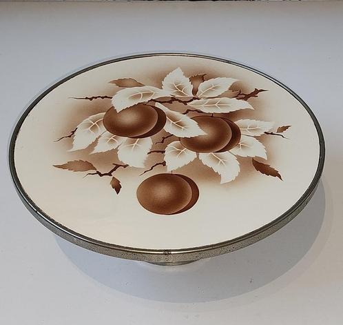 Art Deco taartschaal op voet van Theodor Paetsch jaren 30/40, Verzamelen, Retro, Huis en Inrichting, Ophalen of Verzenden