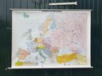 Landkaart: Europa, 1.25x1m, vinyl, Ophalen of Verzenden, Zo goed als nieuw, 2000 tot heden, Landkaart