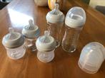 Philips Avent natural flessen 3x glas 2x plastic, Ophalen of Verzenden, Zo goed als nieuw, Flessen- of potjesverwarmer