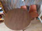 Houten Tafel - Ronde Eettafel, Huis en Inrichting, Tafels | Eettafels, Ophalen of Verzenden