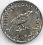 6  pence  1964   Nieuw  Zeeland. km. 26.2, Verzenden, Losse munt