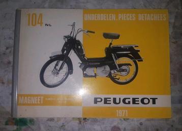 Peugeot 104 onderdelen documentatie  beschikbaar voor biedingen