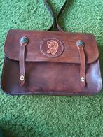 Hand gemaakte tuiglederen tas, Sieraden, Tassen en Uiterlijk, Tassen | Schoudertassen, Ophalen of Verzenden, Nieuw, Bruin, Leer