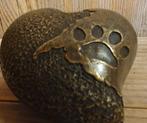 bronzen urn / URN MET AFDRUK VAN EEN KATTENPOOT / ASURN, Dieren en Toebehoren, Huis en tuin decoratie Marie, Nieuw, Info@huisentuindecoratiemarie.nl