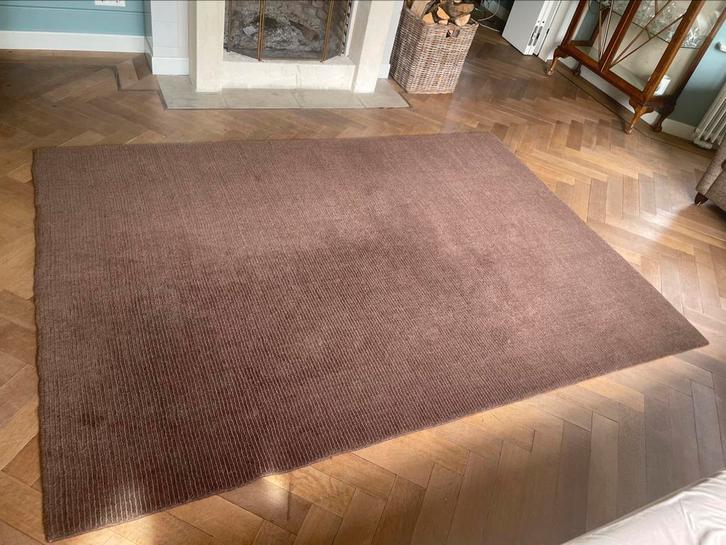 Wollen vloerkleed, Huis en Inrichting, Stoffering | Tapijten en Kleden, Zo goed als nieuw, 150 tot 200 cm, 200 cm of meer, Rechthoekig