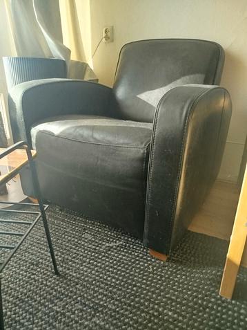 Vintage Nepleren Fauteuil beschikbaar voor biedingen