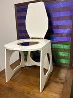 nooit gebruikt uniek inklapbaar houten camper/campingtoilet, Caravans en Kamperen, Ophalen of Verzenden, Nieuw