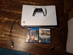 Playstation 5 + controller + 2 Games, Ophalen of Verzenden, Zo goed als nieuw, Playstation 5
