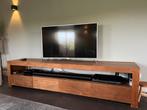 Tv-meubel teakhout 240 cm, Huis en Inrichting, Ophalen, Teakhout, Zo goed als nieuw, 200 cm of meer