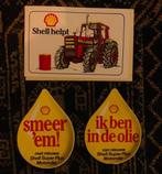 3 Shell Stickers - Vintage Collectibles, Ophalen, Gebruikt, Gebruiksvoorwerp