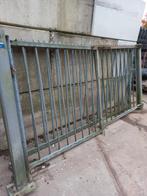 Dubbele gegalvaniseerde draaipoort poort 310x155cm, Tuin en Terras, Ophalen, Zo goed als nieuw, 200 cm of meer, Draaipoort