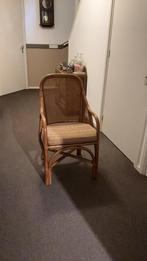 Rotan stoel 4x, Ophalen, Gebruikt, Bruin, Riet of Rotan