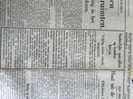 Oude Telegraaf krant - 28 september 1940 | avondblad, Ophalen of Verzenden, Overige soorten, Nederland, Boek of Tijdschrift