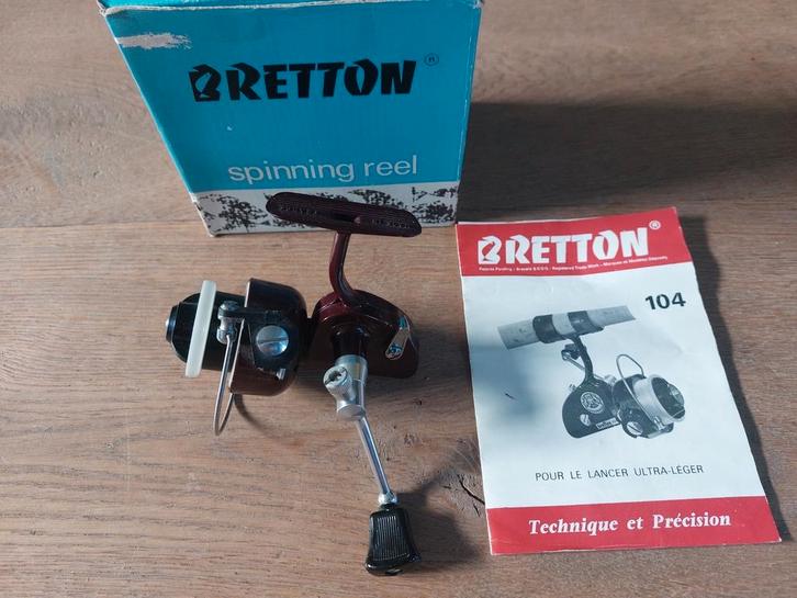 Bretton 104 nieuw in doos, Watersport en Boten, Hengelsport | Algemeen, Zo goed als nieuw, Molen, Ophalen of Verzenden