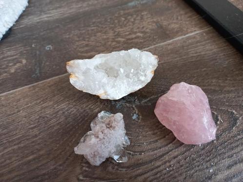 Edelstenen Set - Rozenkwarts, Geode, Cluster, Sieraden, Tassen en Uiterlijk, Edelstenen, Nieuw, Ophalen
