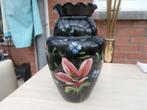 BOOMSE VAAS IN ZWART GLAS, Antiek en Kunst, Ophalen of Verzenden