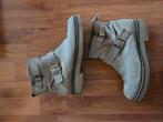Beige leather ankleboots size 37, Kleding | Dames, Schoenen, Ophalen of Verzenden, Gedragen, Beige