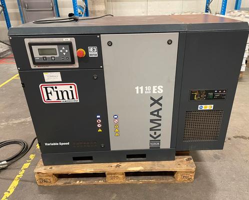 Fini schroefcompressor K Max 11-10-ES, Doe-het-zelf en Verbouw, Compressors, Gebruikt, 6 tot 10 bar, 100 liter of meer, 800 liter/min of meer