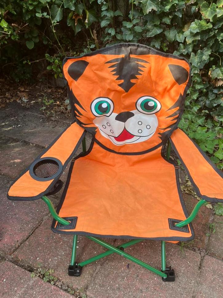 Bardani kinderstoeltje voor op de camping., Caravans en Kamperen, Kampeermeubelen, Gebruikt, Campingstoel, Ophalen