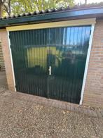 Houten garagedeuren, Doe-het-zelf en Verbouw, Deuren en Horren, Ophalen, Gebruikt, 120 cm of meer, Garagedeur
