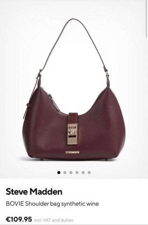 NEW Steve Madden Wine Bag, Sieraden, Tassen en Uiterlijk, Tassen | Damestassen, Nieuw, Overige typen, Rood, Ophalen of Verzenden