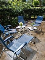 Complete tuinset van Crespo  - Z.g.a.n.!, Tuin en Terras, Tuinstoelen, Ophalen, Zo goed als nieuw, Kunststof, Inklapbaar