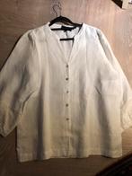 HET linnen blouse 42(40 kan ook ), Ophalen of Verzenden, Wit, Zo goed als nieuw