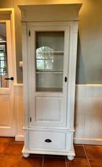 Vitrinekast massief hout 193x73x40, Ophalen, Gebruikt, Landelijk brocante, 50 tot 100 cm