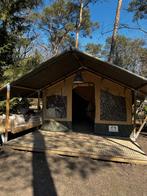 Te koop: Lodge XL Safaritenten incl. complete inrichting, Caravans en Kamperen, Tenten, Ophalen, Gebruikt, Tot en met 4