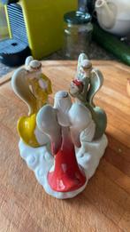 Mooi beeld van 3 engeltjes kan een waxinekaarsje in, Ophalen of Verzenden, Zo goed als nieuw, Overige materialen, Minder dan 25 cm