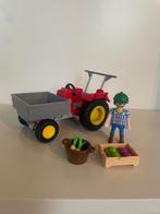 Playmobil tractor met laadbak 6131, Ophalen of Verzenden, Zo goed als nieuw, Complete set