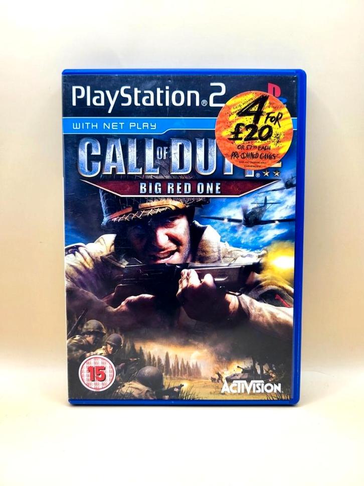Call of Duty 2 Big Red One - PlayStation 2 - PS2, Spelcomputers en Games, Games | Sony PlayStation 2, Zo goed als nieuw, Shooter