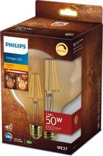 Nieuwe Philips lamp E27 Flame 7,2W vintage led, 30 tot 60 watt, Led-lamp, Soft of Flame, Vintage