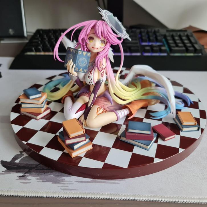 PVC Figure No Game No Life - Jibril - 1/7, Verzamelen, Poppetjes en Figuurtjes, Gebruikt, Ophalen of Verzenden
