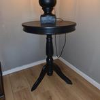 Zwarte Bijzettafel, 45 tot 60 cm, Minder dan 55 cm, Gebruikt, Klassiek