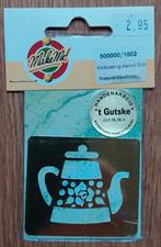 Makeme! Embossing Stencil - Theepot, Hobby en Vrije tijd, Kaarten | Zelf maken, Ophalen of Verzenden, Nieuw, Overige thema's, Pons of Mal