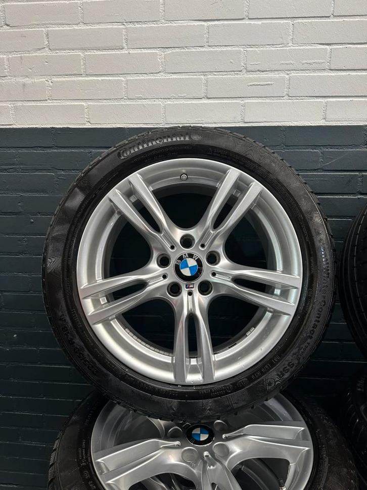 Org. BMW 3 serie GT 400M 18" velgen + Continental winterb., Auto-onderdelen, Banden en Velgen, Banden en Velgen, Winterbanden