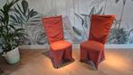 Elegante Italiaanse -design- stoelen rood, Huis en Inrichting, Ophalen, Twee, Design, Zo goed als nieuw