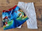 Set van witte korte broek en zwembroek Paw Patrol - 104/110, Ophalen of Verzenden, Zo goed als nieuw, Jongen